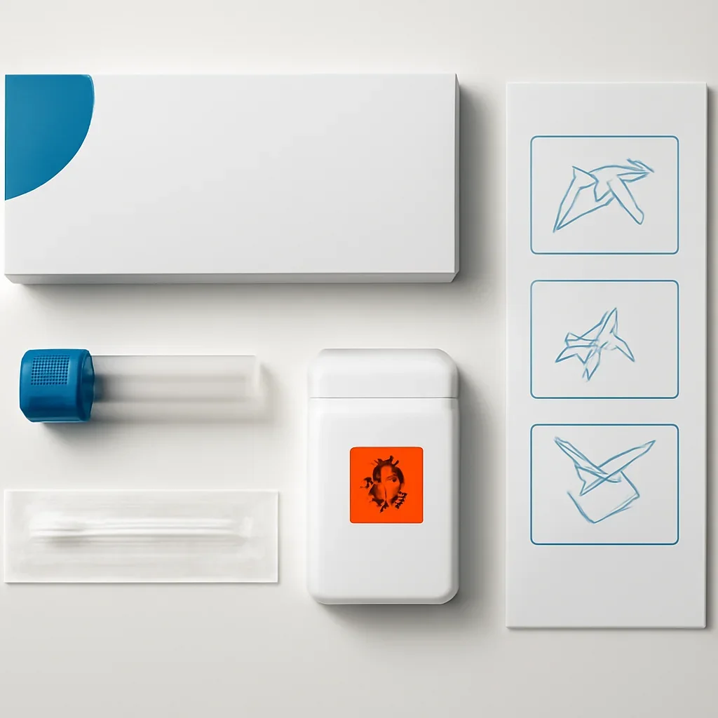Supporting image for At-Home Microbiome Test Canada showing kit contents and instructions