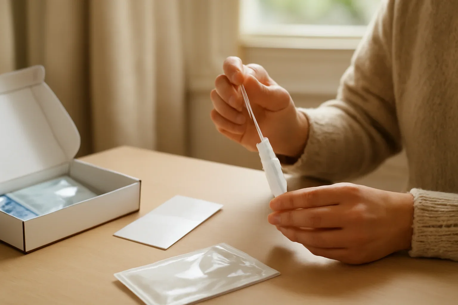 At-home microbiome testing kit prepared for delivery to a rural or remote Canadian community