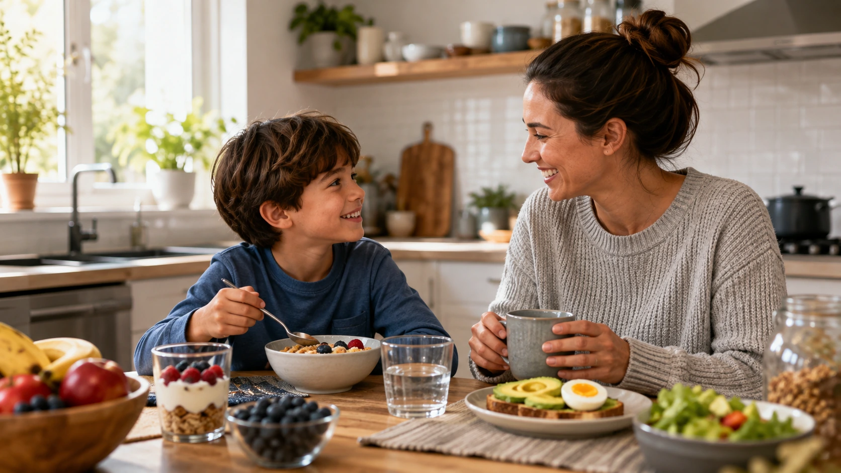 Canadian family discussing gut-brain health and microbiome testing with healthcare professional
