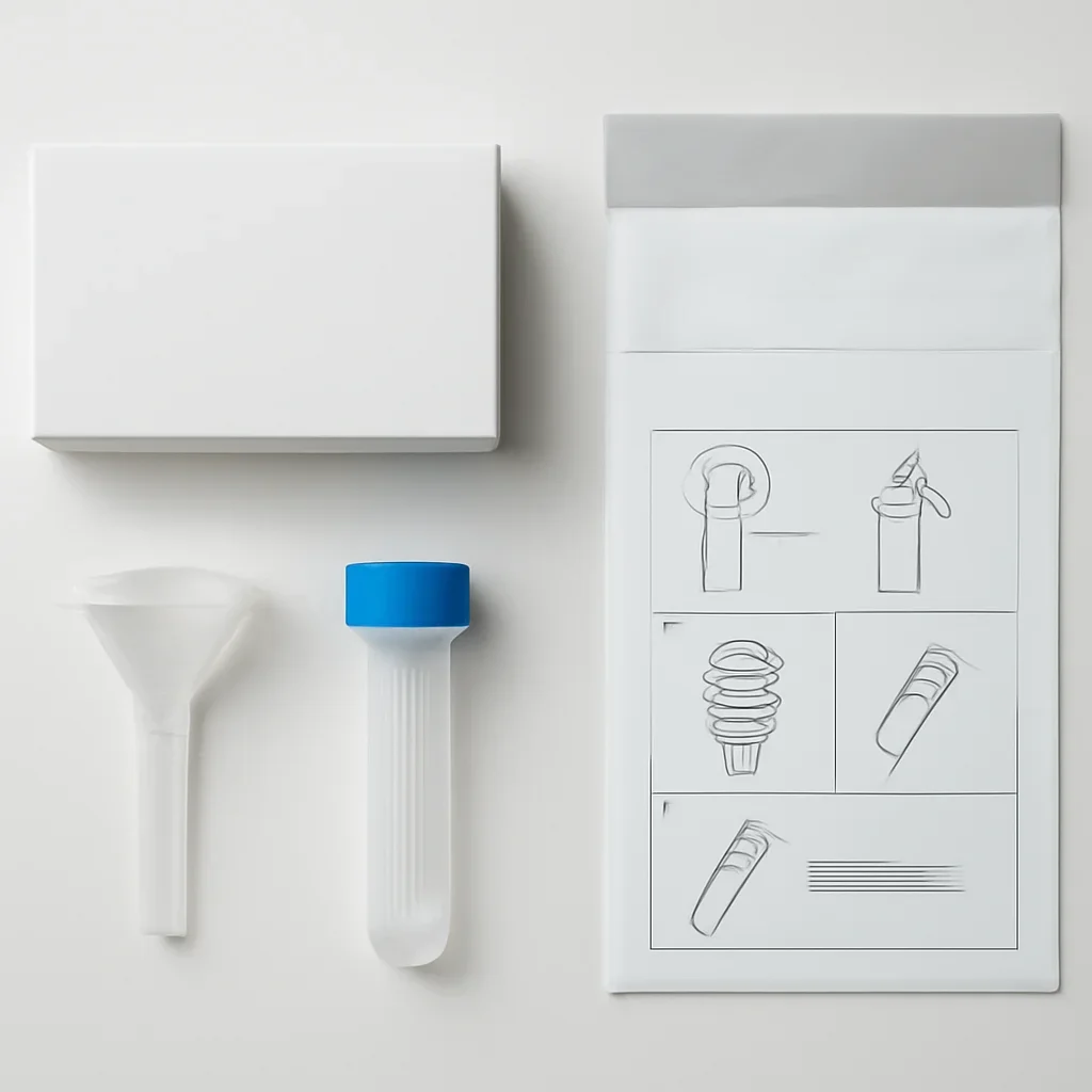Supporting image for Contact showing kit contents and instructions