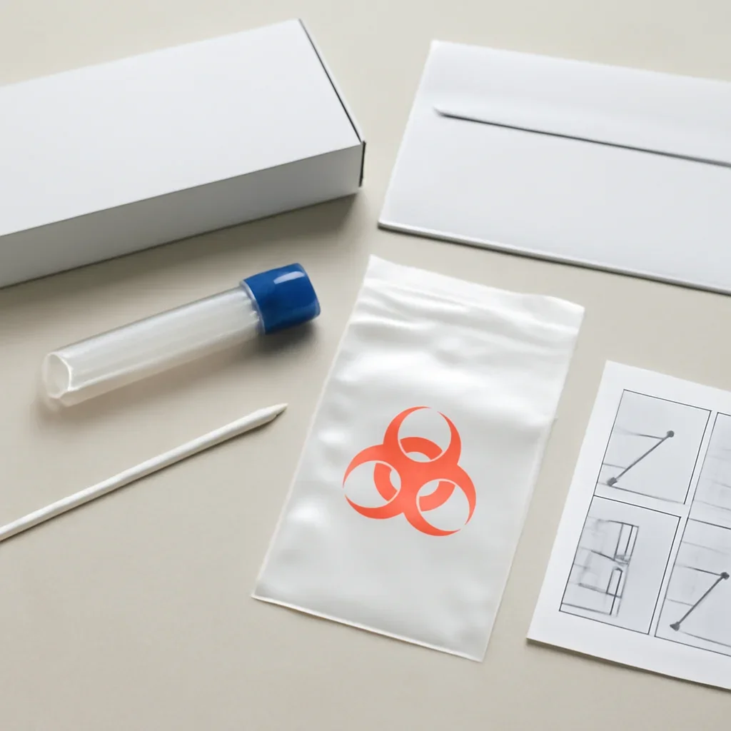 Supporting image for Gut Health Test Canada showing kit contents and instructions