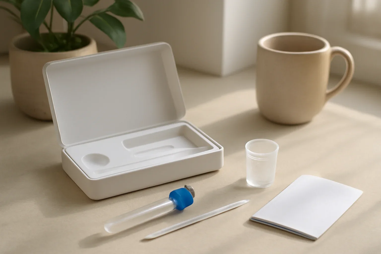 How to Prepare for a Microbiome Test page hero image showing an at-home microbiome testing scene