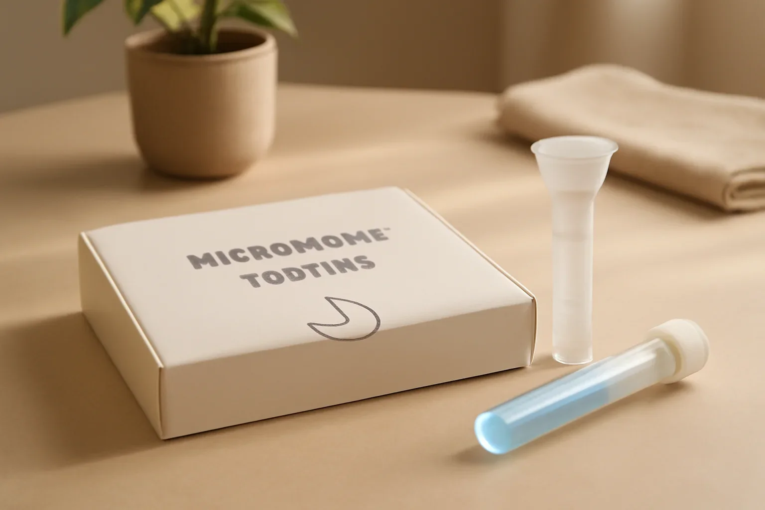 Microbiome Testing Before and After Diet Changes page hero image showing an at-home microbiome testing scene
