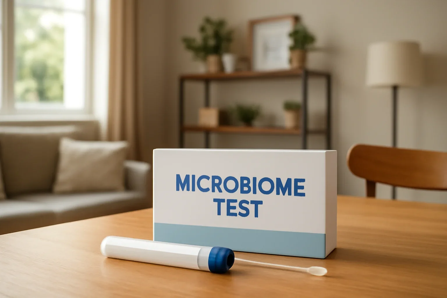 At-home microbiome test kit prepared for delivery to a Charlottetown Prince Edward Island address