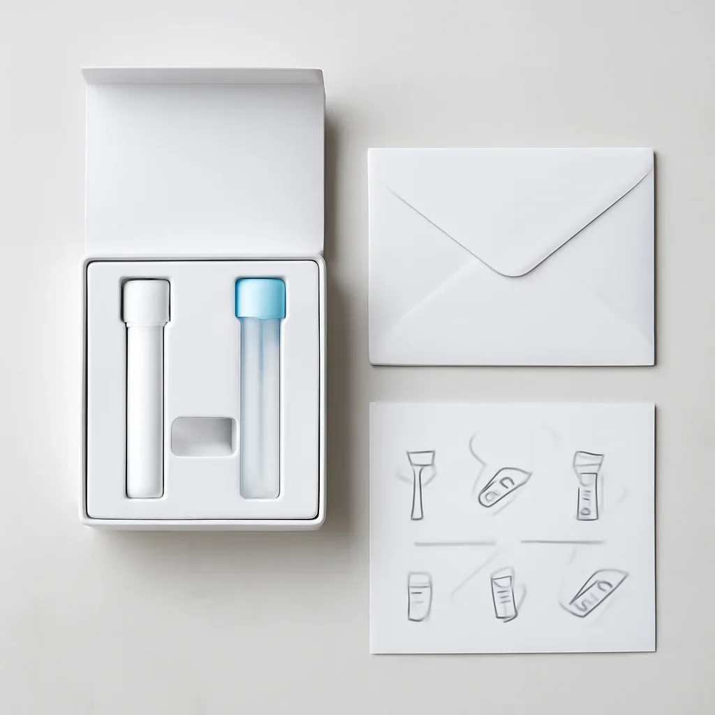 Supporting image for Microbiome Testing and Constipation showing kit contents and instructions
