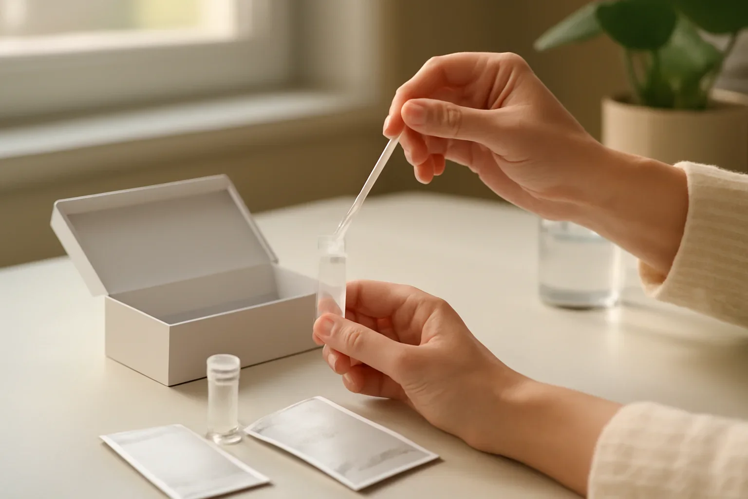 At-home microbiome test kit for a Canadian researching diarrhea-related questions