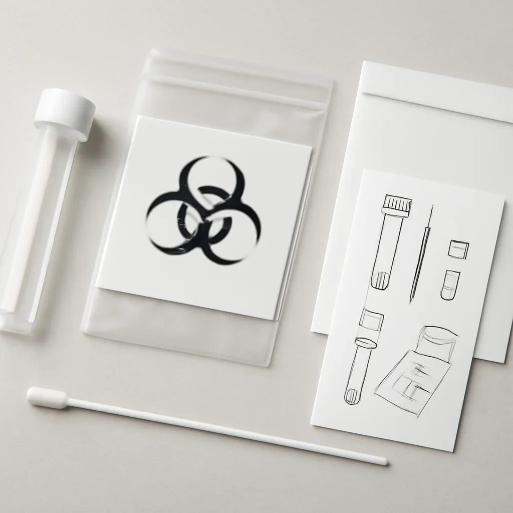Microbiome stool collection kit and educational testing instructions