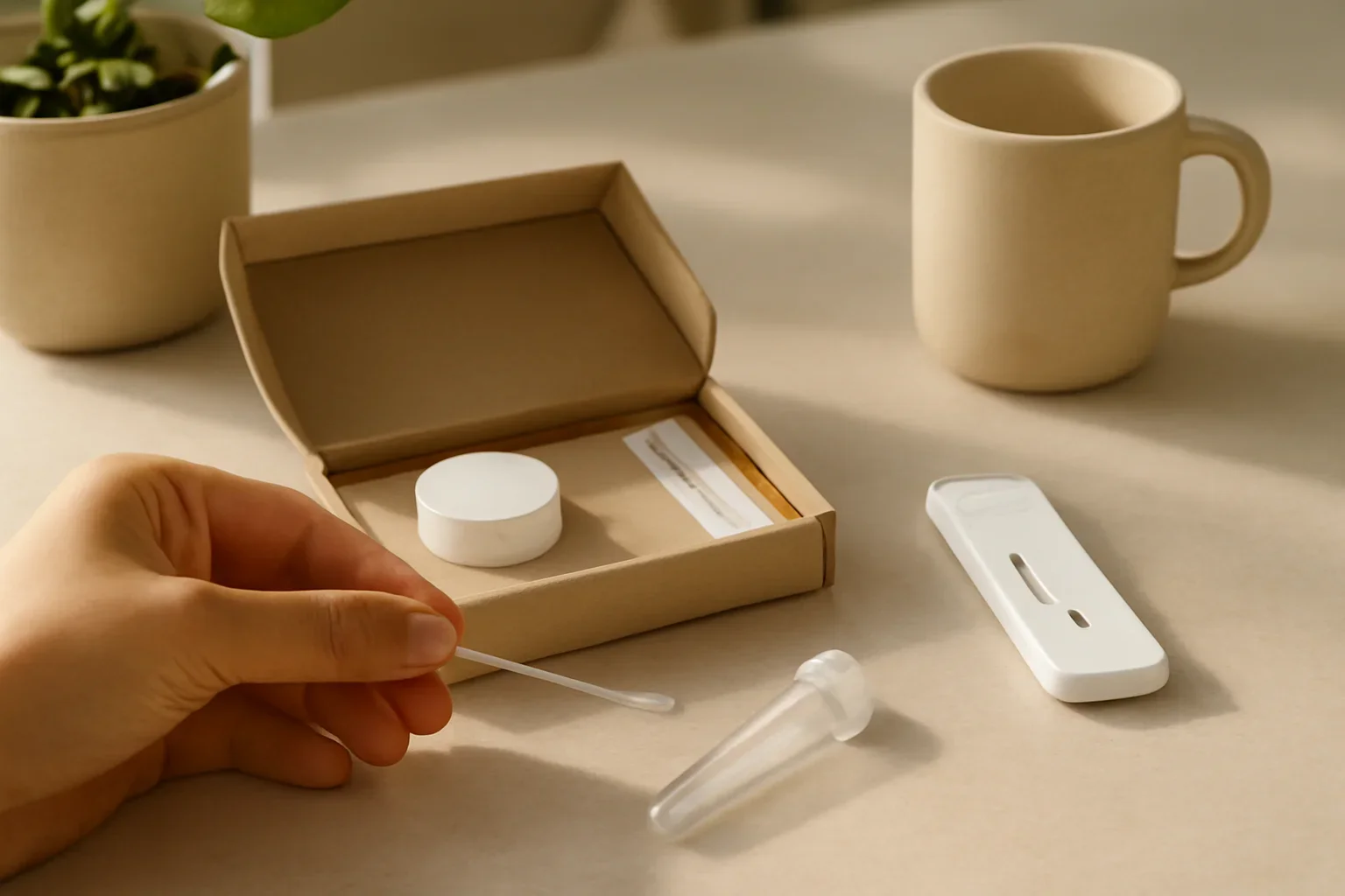 Microbiome test for probiotics with an at-home stool collection kit and probiotic product