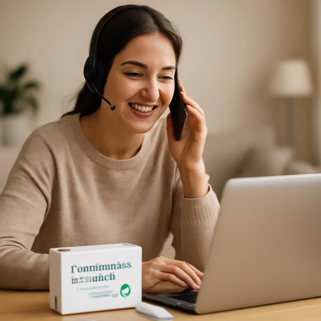 Call to action image for Microbiome Testing and Weight showing customer support and online ordering