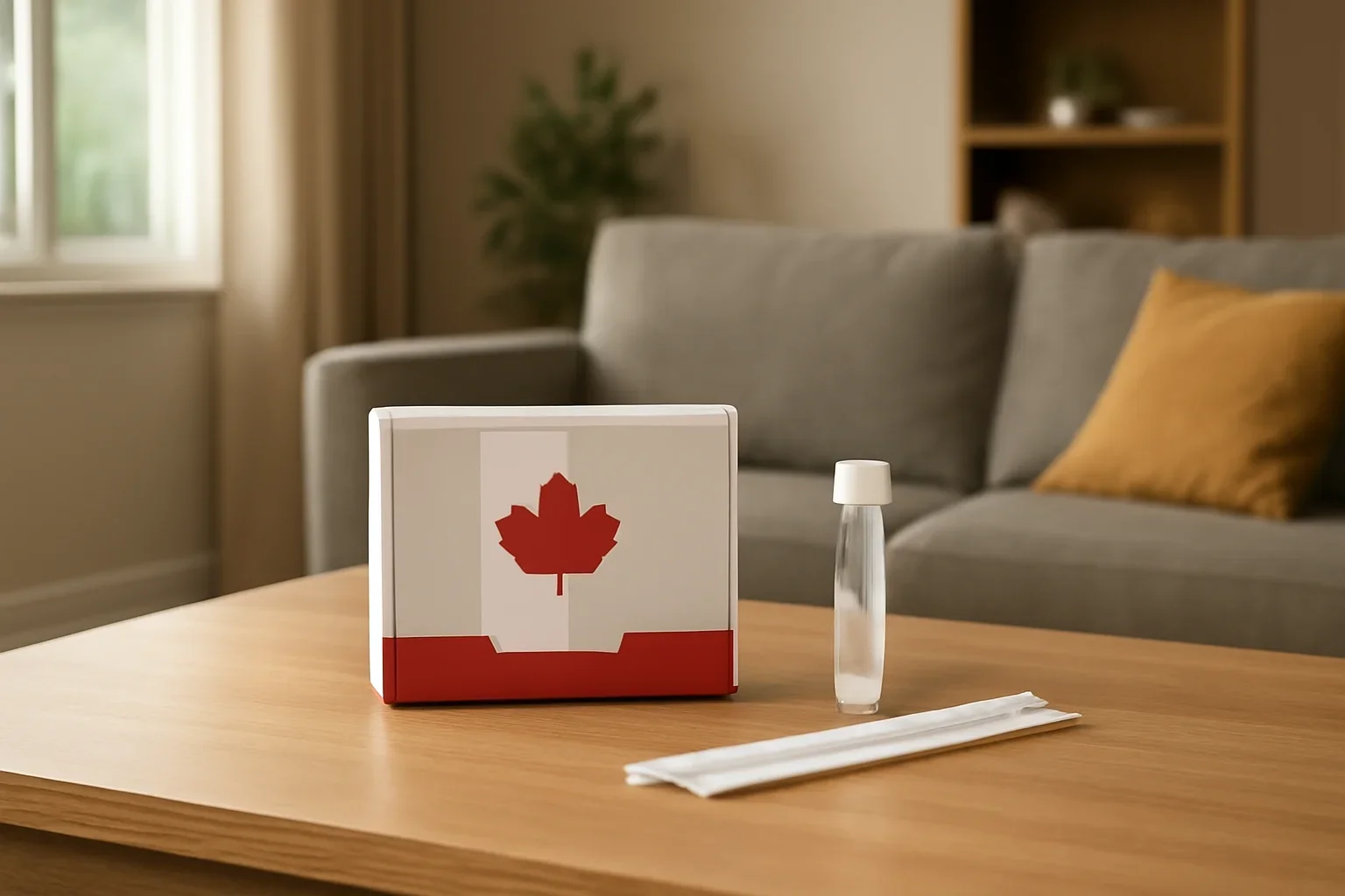 At-home microbiome test kit prepared for a Manitoba order