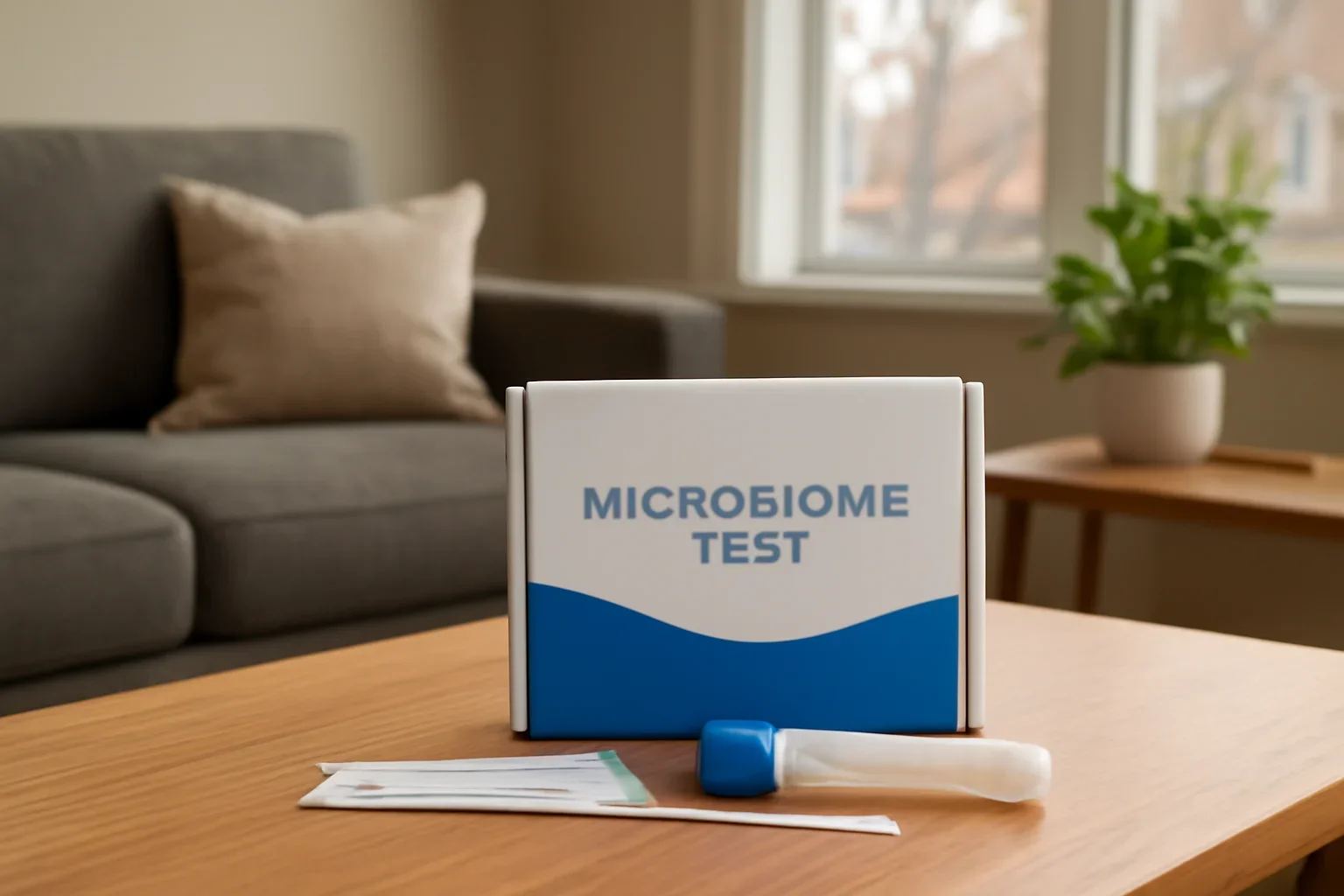 At-home microbiome test kit prepared for delivery to a customer in Markham Ontario