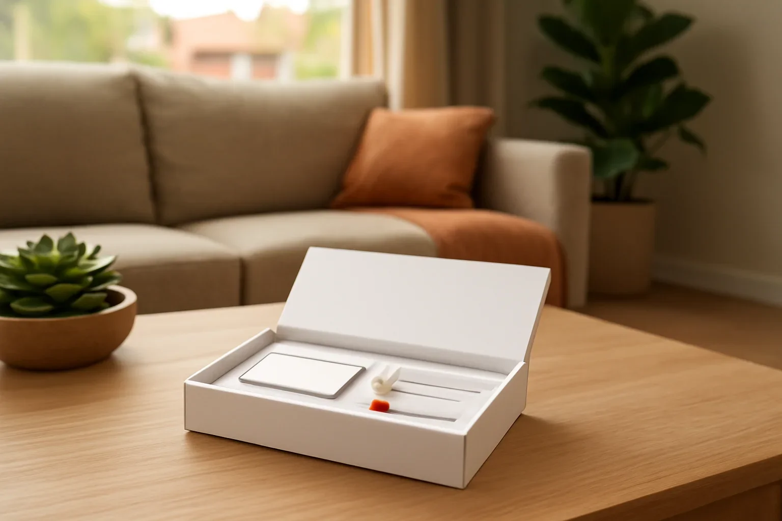At-home microbiome test kit prepared for a Mississauga customer
