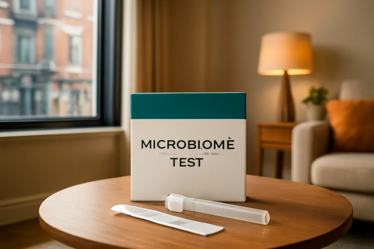 At-home microbiome test kit prepared for delivery to a customer in Montreal Quebec