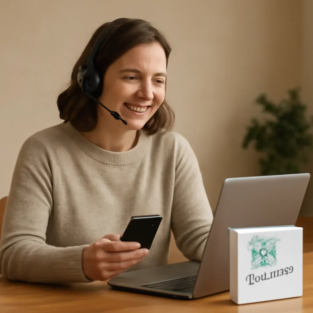 Call to action image for Microbiome Test Nunavut showing customer support and online ordering
