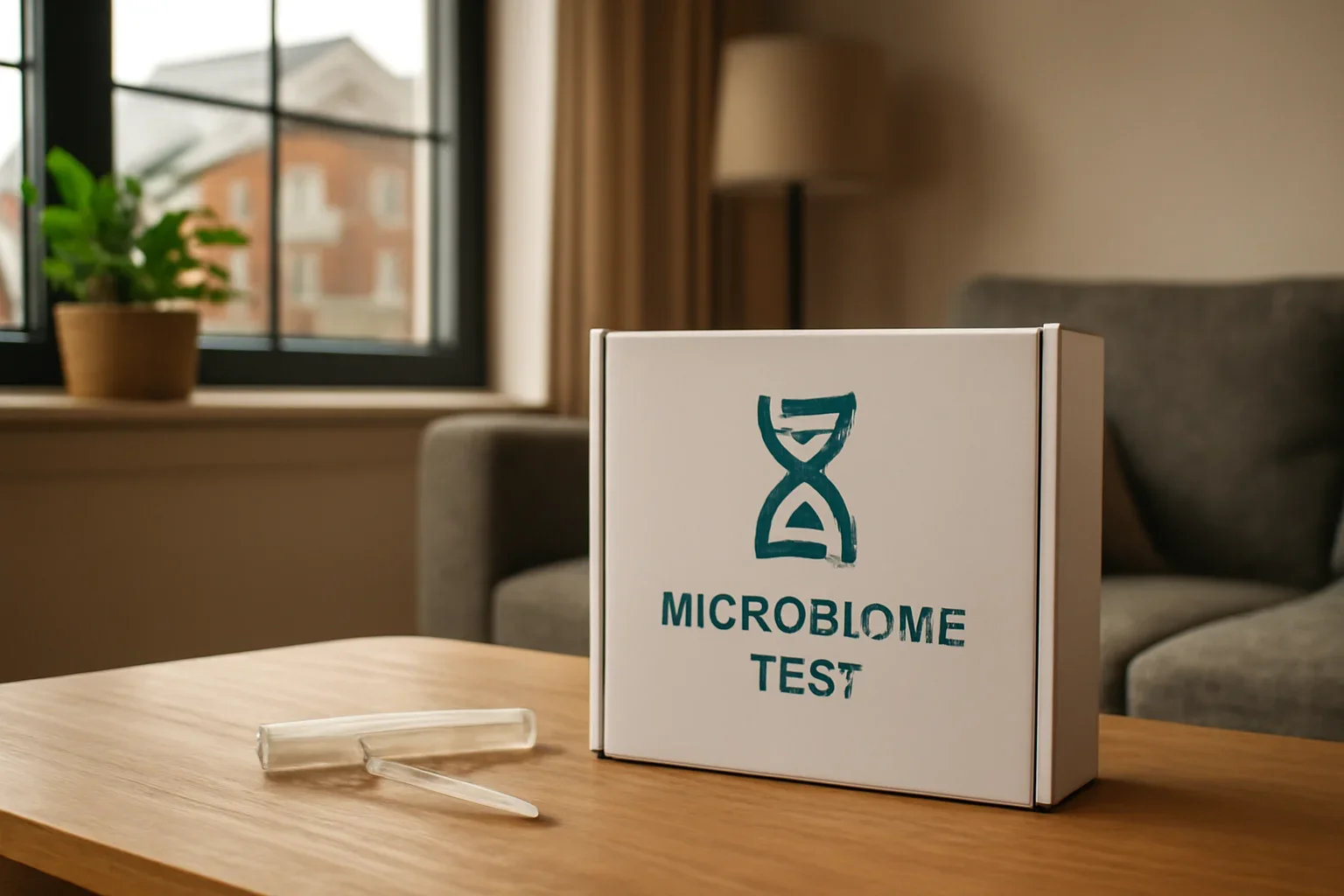 At-home microbiome test kit prepared for delivery to an Ottawa Ontario address