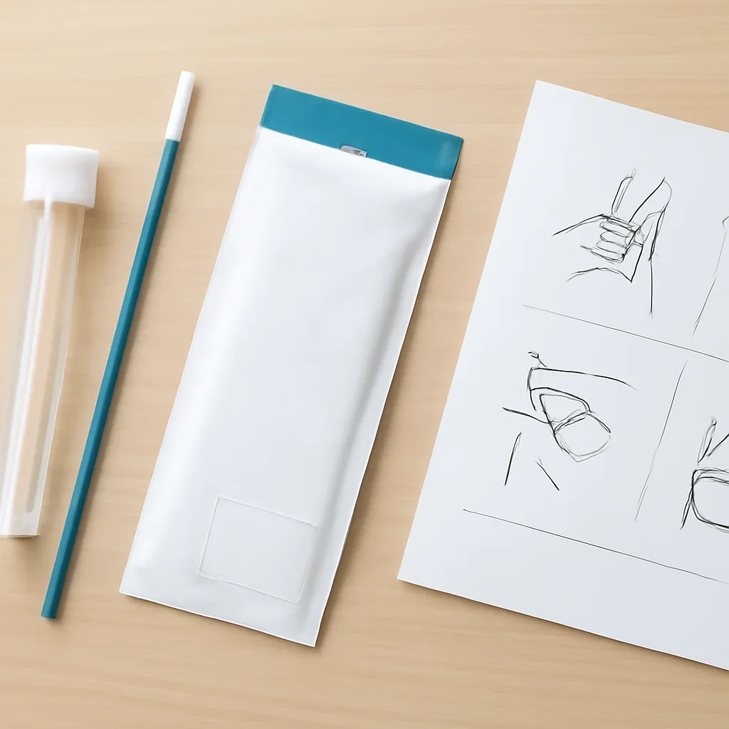 Microbiome test kit contents and collection instructions for customers in Quebec