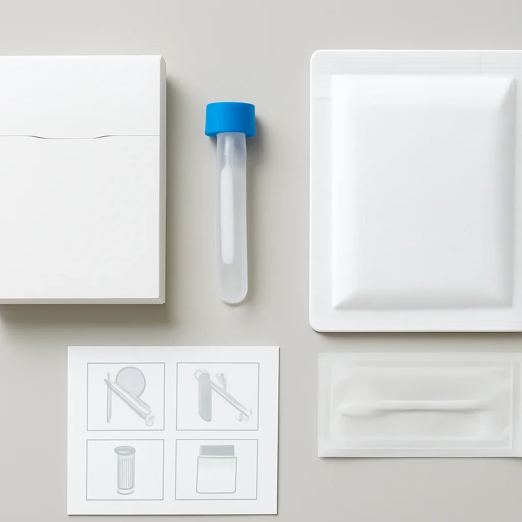 Supporting image for Microbiome Test Results showing kit contents and instructions