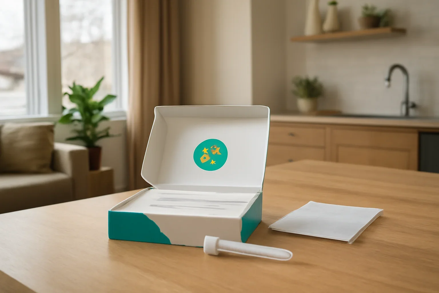 At-home microbiome test kit prepared for delivery to a customer in Trois-Rivières Quebec