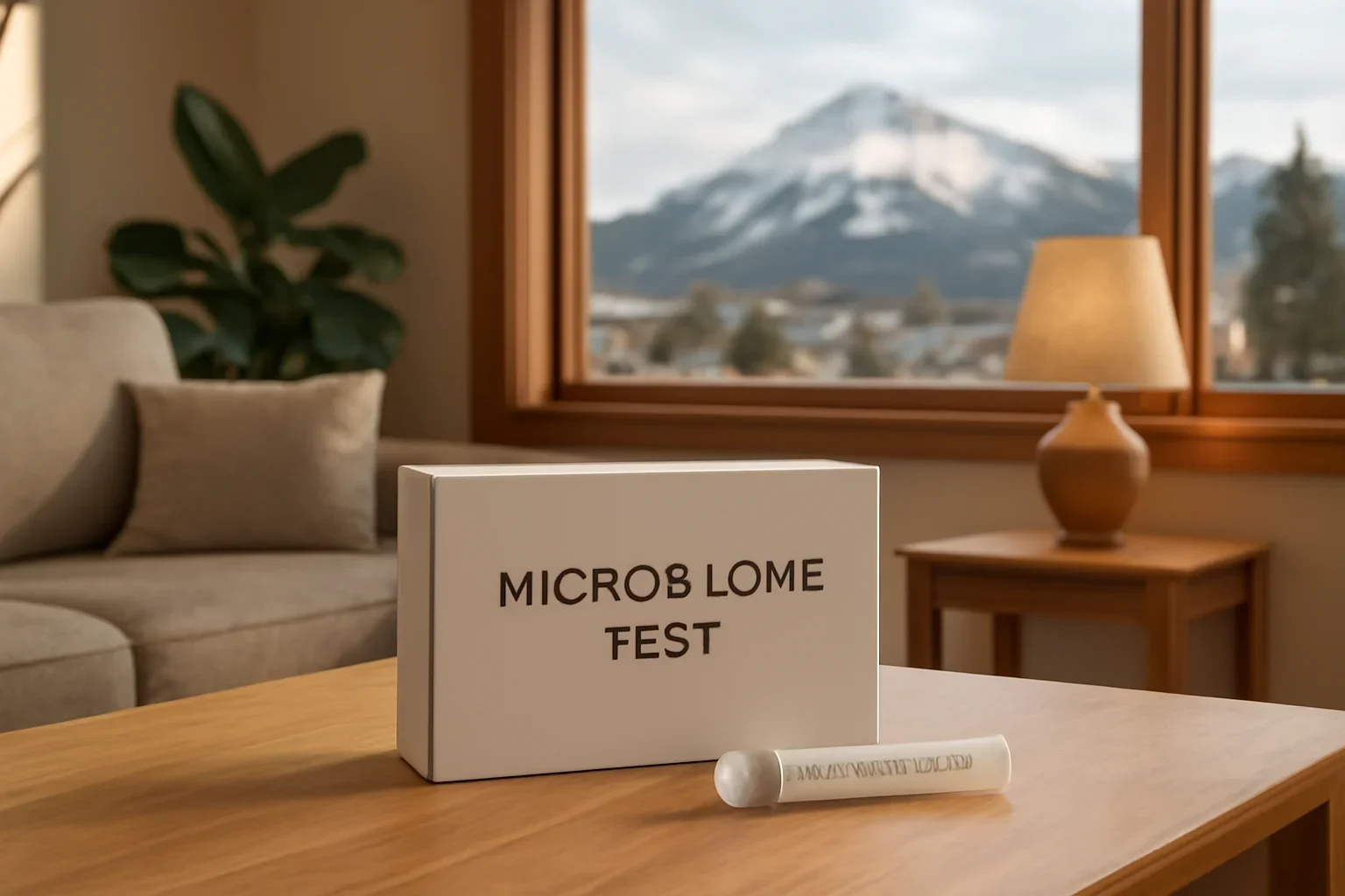 At-home microbiome test kit prepared for delivery to a Whitehorse Yukon address