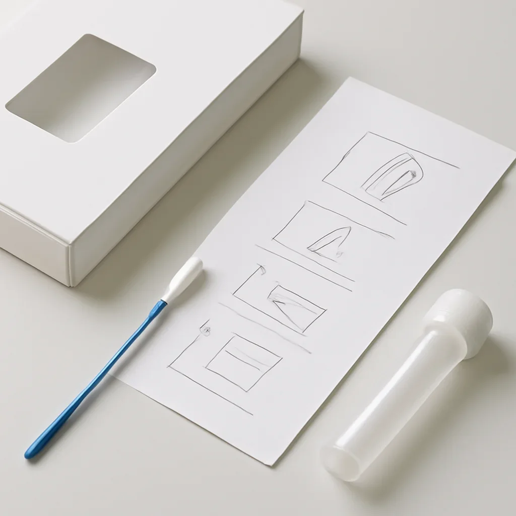 Microbiome test kit contents and at-home collection instructions for a Windsor customer