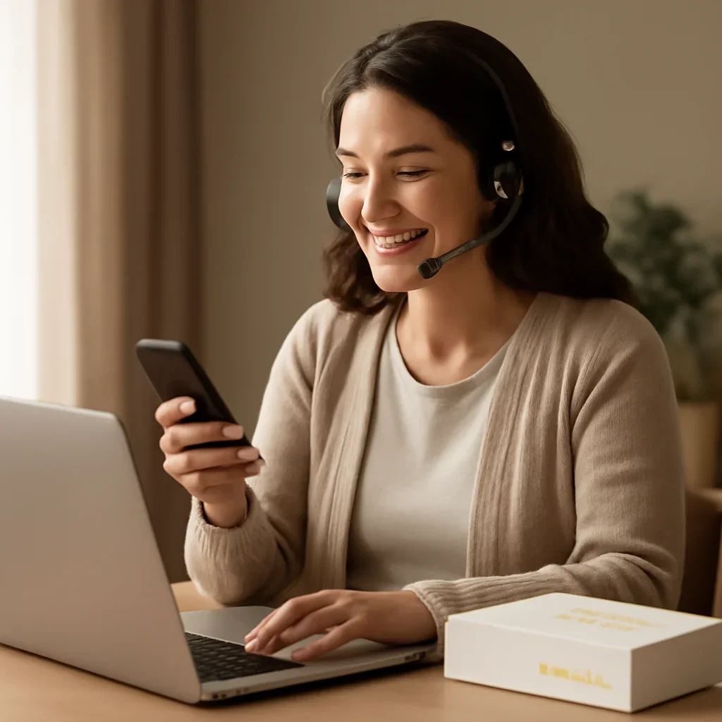 Call to action image for Microbiome Test Yellowknife showing customer support and online ordering