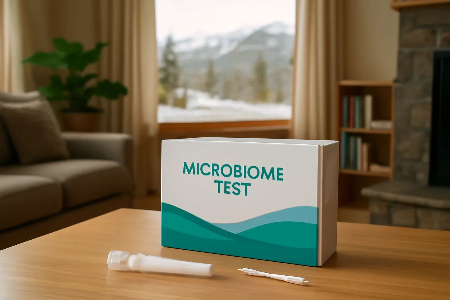 At-home microbiome test kit prepared for a Yukon order