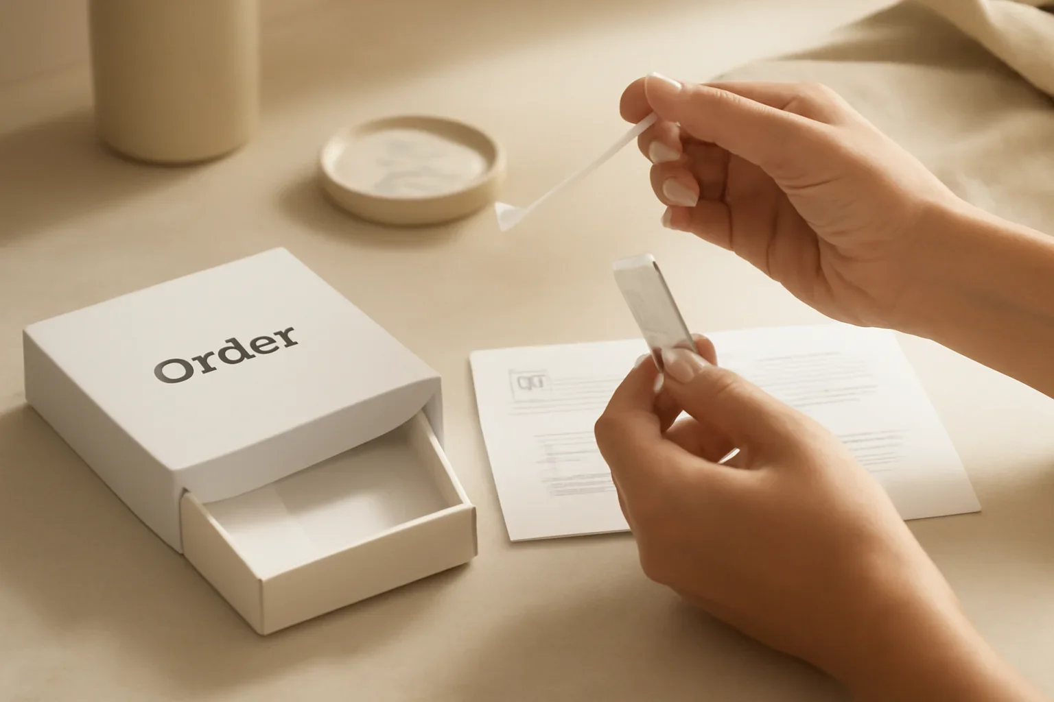 Order Microbiome Test Kit page hero image showing an at-home microbiome testing scene