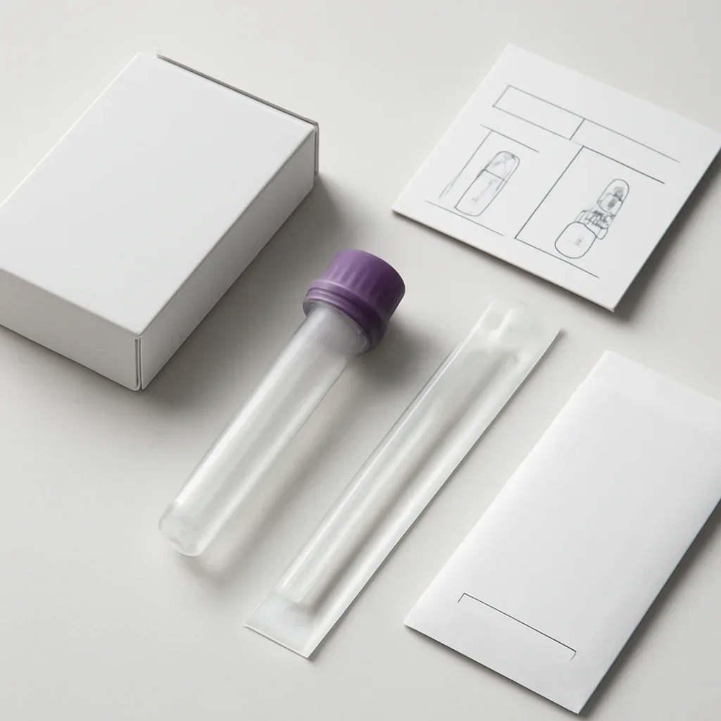 Supporting image for Privacy and Data showing kit contents and instructions